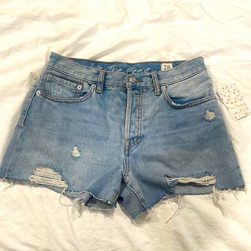 Free people Distressed shorts